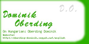 dominik oberding business card